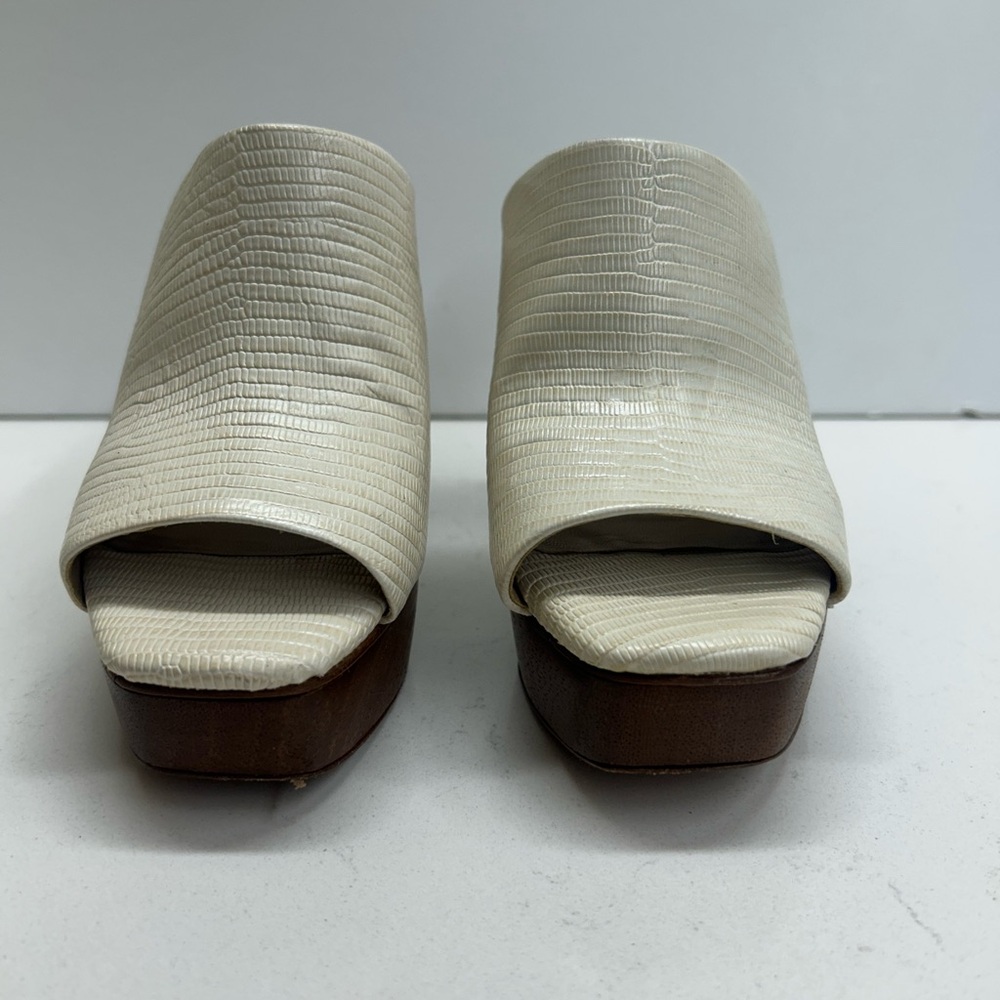Antonio Melani Sarayyaa Cream Platform Sandals Size 5.5 - Picture 2 of 4